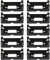 EMSea 10pcs Supports de Batterie CR123A Compatible avec PCB Boîtier de Prise de Support de Batterie à Cellule Unique avec Plastique à 2 Broches et Métal, Noir