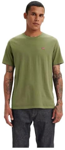 Levi's SS Original Housemark tee Camiseta, Bluish Olive Slub, S para Hombre