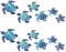 CORTNEY 12 Pcs Turtle Wall Decals, Bathroom Wall Stickers Waterproof, Underwater Ocean Decals, Turtle Stickers for Home, Office, Living Room, Wall, Bathroom, Toilet Door, Kindergarten, Oceanarium