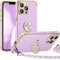 Miss Arts für iPhone 11 Pro Hülle mit Band, Ring Ständer Handyhülle Frauen Mädchen Dünn Stoßfeste Schutzhülle für iPhone 11 Pro Case Lila