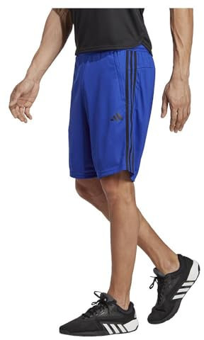 adidas Herren Train Essentials Piqué 3-Stripes Training Shorts, Lucid Blue/Black, 4XL