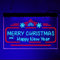 Frohe Weihnachten und ein glückliches neues Jahr, Tannenzapfen, zweifarbiges LED Neonschild, individuelles Weihnachtsfeier LED Neonlicht, individuelles Weihnachts Neondekor Schild