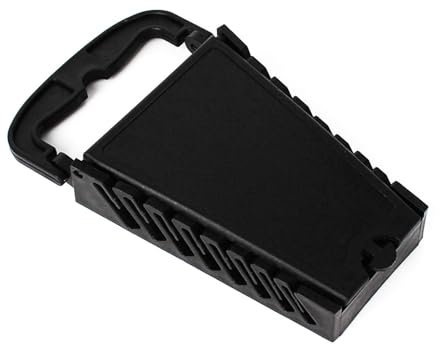 heyous Tool Screwdriver Holder Screwdriver Holder Short Spanner Holder Black Plastic Spanner Holder Suitable for Toolbox and Drawer and Pegboard