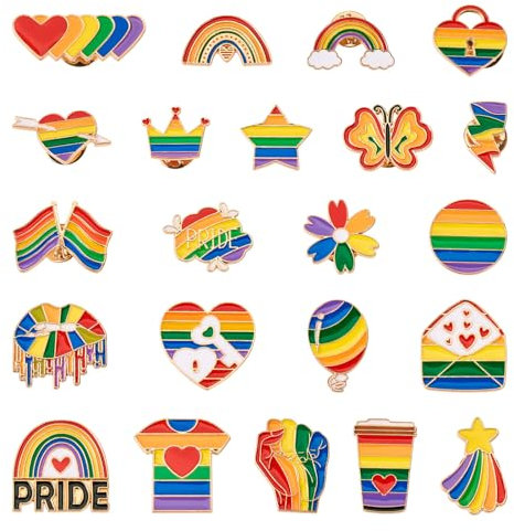 PH PandaHall PandaHall Emaille Pin Badges Cartoon Brosche Pin Badges für Kleidung Taschen Jacken Zubehör Supplies, Metall