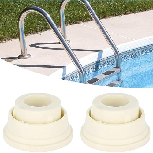 Poolleiter Stoßstangen - 2 Gummi Pool Leiter Kappen, Pool Leiter Stoßstangen für Innenpool, Gummistopfen für Schwimmbadleiter, Single Pool Rolltreppe Leiter Gummi Stoßstange für Hotel Schwimmbad