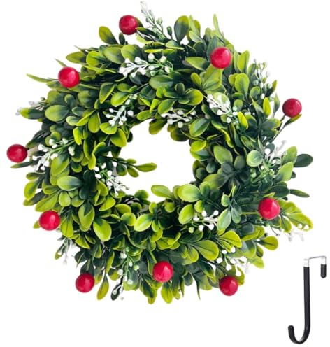 30cm TüRkranz GanzjäHrig Rote Beeren TüRkranz Modern FüR Drinnen DraußEn KüNstliche TüRkranz FüR HaustüR FüR Hochzeitsfeier Festival Dekor