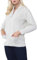 Womens Zipped Cable Knit Long Sleeve Collar Cardigan, Ladies Classic Chunky Winter Knitwear Zip Through Fasten with Pockets Pullover Jumper Top Zipper UK Plus Size 8-22, Cream-20-22