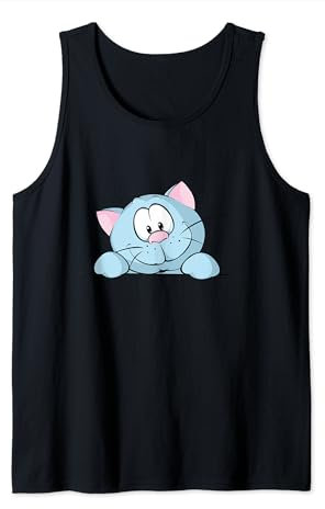 Cartoon Katze Tank Top