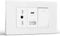 BSEED Presa, Prese Elettriche da Muro con Interruttore 1 Gang 1 Via e Presa USB A e USB C, Spina 118m per Ufficio Casa, Bianco
