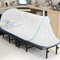 Moskitonetz Outdoor Reise Pop Up Mückennetz Faltbar Leicht Klein Moskitonetze Einzelbett Camping Moskitozelt ohne Aufhängung Mosquito Netz 90x200 Mückenschutz Zelt für Erwachsene Kinder Baby (Blau)