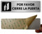 LEIASA | Señal Adhesiva Por Favor Cierre la Puerta - 5x18 cm - Grosor 0.8 mm - Aluminio - Rótulo Aviso Cierre de Puerta - Signo Mantener Puerta Cerrada - Cartel Adhesivo 3M - Indicador Puerta