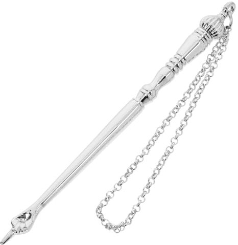 SAFIGLE Puntatore Torah in Metallo Per Lettura Della Bibbia Con Catena - Strumento Ebraico Elegante Per Lettura Scritture E Regali Religiosi - 5.1 Pollici Accessori Per Bar Mitzvah E Cerimonie