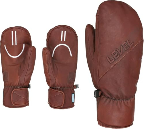 Level Darth Mitt - Skihandschuhe Damen und Herren, mit Klettverschluss, Winterhandschuhe Herren und Damen Wasserdicht, Unisex Aktumsaktiv Fäustlinge für Skifahren und Snowboard - 1 Paar