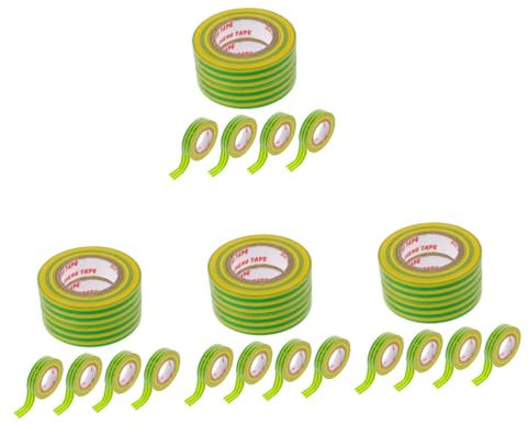 Gatuida 4 Sätze Isolierband Elektrisches Wärmeband Sublimationsbänder Lötband Hochtemperaturband Wärmeübertragungsband Kabelbaumband Elektronikband Klebeband Pvc Yellow 6 Rollen * 4