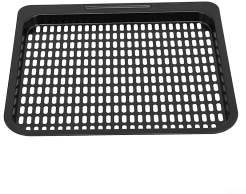 Carbon Steel Air Fryer Cooking Tray with Removable Rack, Perfect for Effortless Oil Drainage and Cleanup