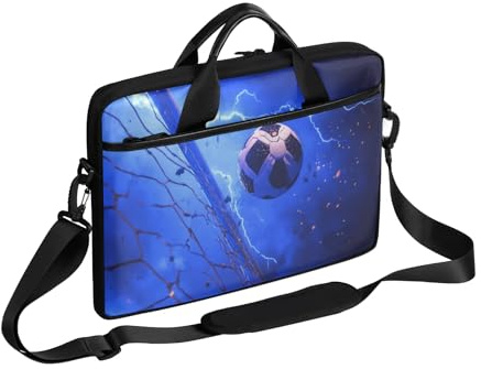 Cool Calcio Sport Laptop Sleeve per 13-15 pollici Laptop Case Borsa Messenger Viaggio Notebook Valigetta Borsa per Ragazze Ragazzi Uomini Donne, Colore, 13-15 in