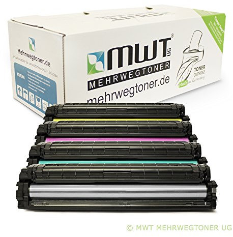 Mehrwegtoner MWT Toner mit 50% mehr Leistung für CLP-680 CLX-6260 ersetzen Samsung CLT-K506L CLT-C506L CLT-Y506L CLT-M506L Patronen im Bundle Original (ISO-Norm 19798 )