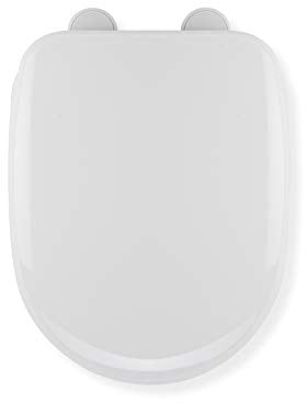 Croydex Sit Tight Vida Toilet Seat, White, 46.5 x 36 x 5 cm