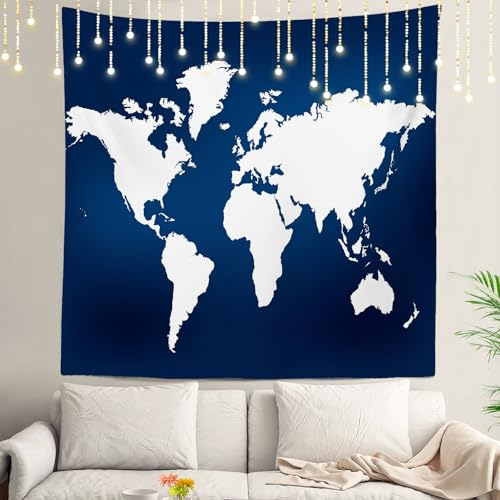 Shrahala Wandteppich, Marineblau, Pastellrosa, moderner Vektor-Blumenmuster, geometrisches Muster, Rose, Retro-Stil, großer Wandbehang, Wohnzimmer, Wohnheim Plaid 59.1 x 59.1 Inches Blau 4