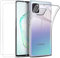 NOVAGO Compatible avec Samsung Note 10 Lite (2020)-Pack Complet- Coque de Protection Résistante + 2 Films de Protection écran en Verre trempé (Transparent Souple)
