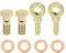 X AUTOHAUX 8mm Banjo Hose Barb Bolt Fittings Metal for Motorcycle Car 2 Sets