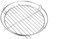 HeRo24 Griglia cromata da 40 cm con maniglione da appendere, griglia scaldavivande per barbecue girevole a 3 gambe