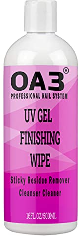 UV Gel Finishing Wipe Off Sticky Residue Remover Gel Nail Brush Tools Cleanser Nail Shiner 500ml