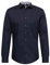 Seidensticker Herren Slim Bügelfrei Kent Langarm Patch 13 Hemd, Dunkelblau, 37 EU