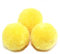 Duories Pompons zum Basteln,30 Stück 40mm Bunte Bommeln Bälle,Pom Poms für Kunsthandwerk,Pompons Bälle für Ostern,Weihnachten,Bunte Pompons für DIY Basteln Tischdekoration Geburtstagsdeko,Gelb