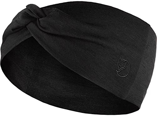 Fjallraven 84782-550 Abisko Wool Headband/Abisko Wool Headband Hat Unisex Black Size OneSize