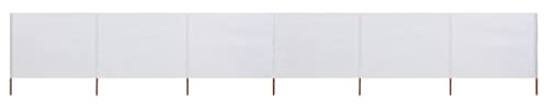 Higsose Brise-vent pliable en 6 pièces - 800 x 120 cm - Pour la plage - En tissu non tissé de qualité supérieure et durable - Brise-vue - Pour jardin, plein air, camping, parc - Pour protéger du vent,