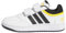 adidas Hoops Lifestyle Basketball Hook-and-Loop Shoes Schuhe, Cloud White/Core Black/Bold Gold, 28.5 EU
