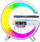 Wireless Charger Ambient Light LED Table Lamp with Wireless Charger LED Smart Table Lamp RGB Color Changing Atmosphere Lamp Speaker, Smart Mood Light for Bedroom