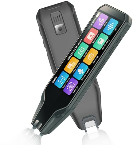 OCR - Bolígrafo lector de escaneo, 134 idiomas, bolígrafo de traducción actualizado, bolígrafo de lectura para dislexia, bolígrafo traductor inteligente, compatible con voz, escaneo, traducción