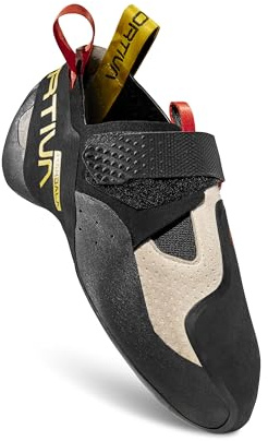La Sportiva Men's Mantra Light Weight and Sensitive Performance Slip-On Climbing Shoe, Chalk, 9.5
