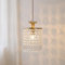 Jadssox Lámpara colgante bohemia moderna, lámpara colgante de cristal, elegante accesorio de iluminación de techo abatible, luces colgantes nórdicas E14, mini candelabros para dormitorio, mesita de no