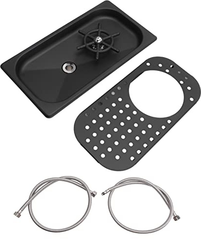 Lavadora De Tazas Jarra Enjuagadora De Vidrio De Alta Presión Lavadora Automática De Tazas, Bandeja De Goo De Drenaje De Manguera, Pitcher Rinser