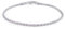 Bling Jewelry Bracciale Semplice A Catena A Corda Intrecciata Per Donne In Argento Sterling .925, Realizzato In Italia Con Spessore 40 Gauge, Lunghezza Di 7,5 Pollici
