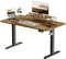 TRIUMPHKEY Höhenverstellbarer Schreibtisch mit Monitorständer 160 x 70cm, Schreibtisch Höhenverstellbar Elektrisch Steh-Sitz Tisch, Computer-Schreibtischs, Standing Height Adjustable Desk,Vintagebraun