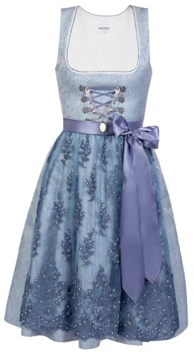 Edelnice Trachtenmode Kinder Dirndl Cloé 3-TLG. inkl. Bluse, Schürze und Charivari Gr. 92-164 (152)