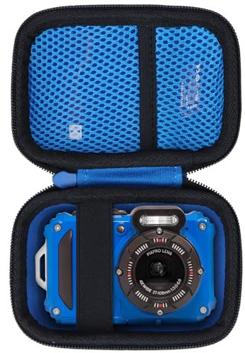Lebakort Storage Case Compatible with Kodak PIXPRO WPZ2 Rugged Waterproof Shockproof Dustproof WiFi Digital Camera (Blue + Black Case)