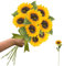 RXKFIGX 8 Pezzi Girasoli Artificiali Girasole Falso di Seta Girasoli Artificiali a Stelo Singolo Girasoli di Seta Gialli Girasoli Fiori Artificiali per Decorazioni Interne ed Esterne Matrimoni Bouquet