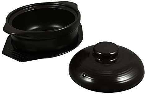 OFFSCH Olla De Cerámica Para Guisar Con Bandeja y Tapa Fabricada Con Materiales Duraderos