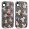 Phoona 2 packs Phone Case for iPhone XR 6,1'', Cute Clear Transparent Cover with Bear Pattern Aesthetics Design, Soft Shockproof Protective Bumper Slim Funda for Women Girls