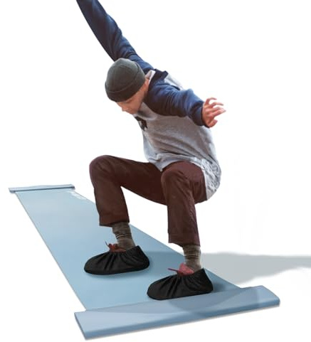 kasifei Slide Board (180,3 cm L x 50,8 cm B), tragbare Eishockey-Trainingshilfe, Hockey-Trainingsgerät für geringe Belastungen, Heim-Fitnessstudio Workout und Sporttraining