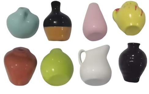 8 Pieces Klein Vasen Magnete Für Kühlschrank, Vasen Kühlschrankmagnete Blumentopf Magnete Deko Für Whiteboard, Kühlschrank Und Schulspinde