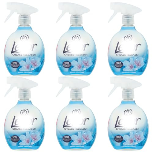 Crease Releaser, Spring Awakening, 500ml x6, Fabric Freshener, Wrinkle Remover Spray, Long-Lasting Scent, Easy Ironing Aid, Clothes, Bedding, Curtains, Laundry Essential