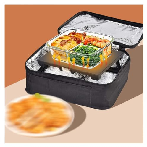 CDXAQPGK Micro Onde Voiture 12V/24V/220V,60W, Micro Voiture avec Sac Isotherme, pour Le Travail