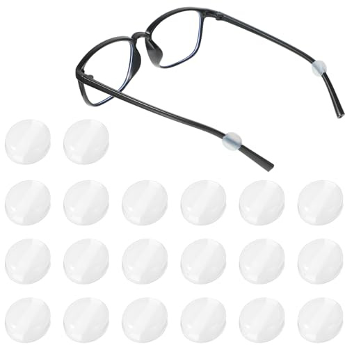 20 Stück Antirutsch Brillenhalter Ohr,Rutschstopp Brillenbügel,Silikon Gläser Ohrhaken,Brillen Ohrbügel,für Brillen,Sonnenbrillen,Lesebrille