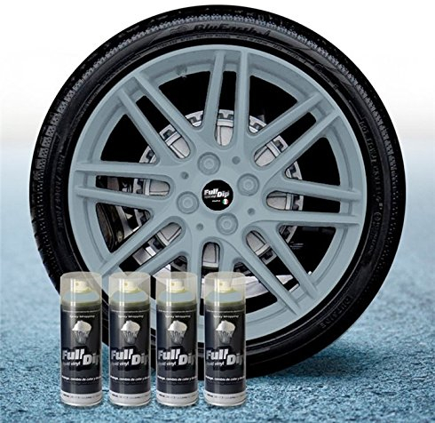 Sophisticauto Lot de 4 Sprays Full Dip Vinyles liquides Gris Nardo pelable 400 ML